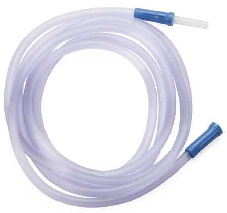 McKesson Suction Tubing Clear 1/4 Inch I.D. 6 Foot Length PVC Sterile  SCTN RIBBED FML CONN 1/4"X6' (50/CS) MK-1060903