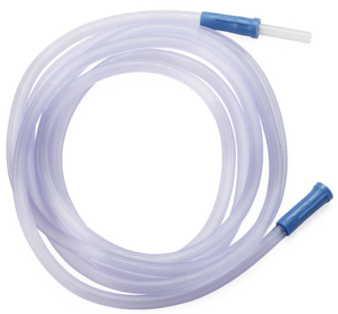 McKesson Suction Tubing Clear 1/4 Inch I.D. 10 Foot Length PVC Sterile  SCTN RIBBED FML CONN 1/4"X10' (50/CS) MK-1060904