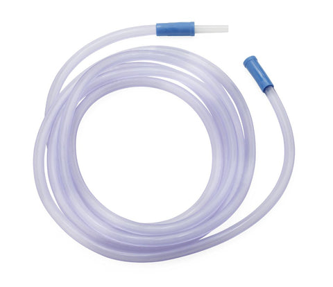 McKesson Suction Tubing Clear 9/32 Inch I.D. 6 Foot Length PVC Sterile  SCTN RIBBED STRT FML CONN STR 9/32"X6' (50/CS) MK-1062544
