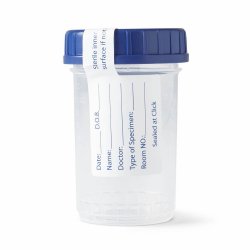 Specimen Container for Pneumatic Tube Systems Click-N-Close 120 mL (4 oz.) Screw Cap Patient Information Sterile Fluid Path CASE OF 300 MK-1064523