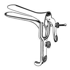 Vaginal Speculum Merit™ Graves NonSterile Office Grade Stainless Steel X-Large Double Blade Duckbill Reusable Without Light Source Capability Each MK-1064589