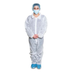 Market lab Disposable, Nonsterile Coveralls, Size XX-Large pack of 25 ML106562-WH