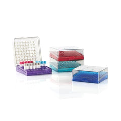 Marketlab Arctic Squares® Cryo Storage Box • 5.23"W x 5.23"L x 2"H • Assorted PACK OF 4 ML107238-AS