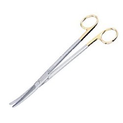 Parametrium Scissors Sklar Edge™ Z-Type 9 Inch Length OR / Surgical Grade German Stainless Steel / Tungsten Carbide NonSterile Finger Ring Handle Slightly Curved Blunt Tip / Blunt Tip EACH MK-1072558
