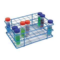 Marketlab HDPE Coated Wire Rack • 25-30mm Tubes, 48 Wells • 8.3"W x 10.9"L x 3.9"H EACH ML107307-BL