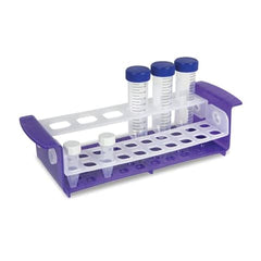 Marketlab OneRack® Multi Tube Rack • 4.21"W x 12.17"L x 3.03"H • Purple/Natural EACH ML107309-206