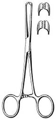 Tissue Forceps Sklar® Allis 12 Inch Length OR / Surgical Grade German Stainless Steel NonSterile Locking Finger Ring Handle Straight 4 X 5 Teeth EACH MK-1074149