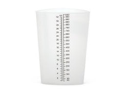 Graduated Container Triangular Polypropylene 1,000 mL (32 oz.) CA/EA MK-1076076