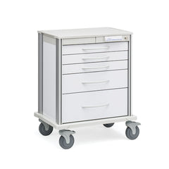 MARKET LAB Pace Cart, 24 • White Frame With Drawers • 29.25"W x 21.25"D x 36"H EACH ML107700
