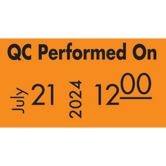 Monarch 1131 Label Gun "QC PERFORMED ON" Labels ,20000 / bx