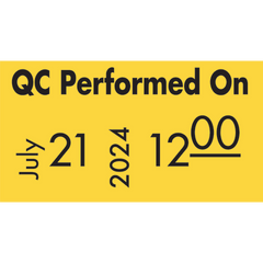 Monarch 1131 Label Gun "QC PERFORMED ON" Labels ,20000 / bx
