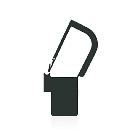 marketlab EasyTwist Padlock Security Tray Tags • Plain, 32mmL with Large Tab 500 / pk