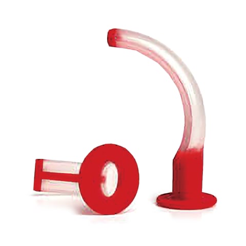 marketlab PVC-Free Guedel Airway, Size 4 (ISO 10) • Red 90 / pk