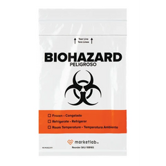 Marketlab Easy Open Biohazard Specimen Bags 1000 / pk