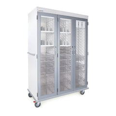 MARKET LAB Insight® Mobile Supply Cart, Triple-Width, Triple Column with 35 Storage Accessories • 57.7"W x 28.3"D x 80.6"H, EACH ML108170