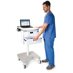 MARKET LAB Insight® Mobile Laptop Cart with Storage • 24"W x 25"L x 32"H EACH ML108203
