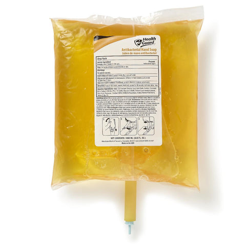 Antibacterial Soap HealthGuard Liquid 1,000 mL Dispenser Refill Bag Scented  HAND HEALTHGUARD ANTIBACTERIAL LIQ REFILL (12/CS) MK-1082291
