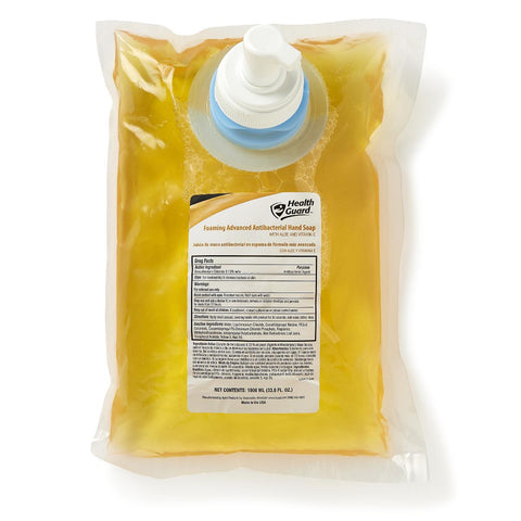 Antibacterial Soap HealthGuard Foaming 1,000 mL Dispenser Refill Bag Citrus Scent (6/CS) MK-1084017