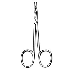 Tenotomy Scissors Econo Sterile™ Stevens 4-1/2 Inch Length Floor / Office Grade Pakistani Stainless Steel Sterile Finger RIng Handle Straight Blunt Tip / Blunt Tip CASE OF 25 MK-1084332