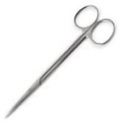 Dissecting Scissors Econo Sterile™ Metzenbaum 7 Inch Length Floor / Office Grade Pakistani Stainless Steel Sterile Finger Ring Handle Straight Blunt Tip / Blunt Tip CASE OF 25 MK-1084344