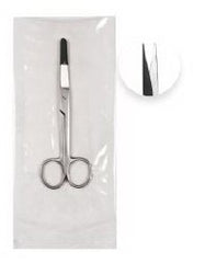 Operating Scissors Merit Sterile™ 4-1/2 Inch Length Floor / Office Grade Pakistani Stainless Steel Sterile Finger Ring Handle Straight Sharp Tip / Sharp Tip CASE OF 25 MK-1084358