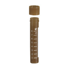 Marketlab Tube with Screw Cap and Skirted Base • 10mL • 79x16mm • Brown pack of 1000 ML110371-BR