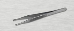 Tissue Forceps Medline® Adson Floor / Office Grade Stainless Steel Sterile NonLocking Thumb Handle Straight 1 X 2 Teeth CASE OF 50 MK-1106251