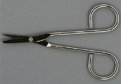 Suture Scissors Econo Sterile™ Littauer 4-1/2 Inch Length Floor / Office Grade Pakistani Stainless Steel Sterile Finger Ring Handle Straight Sharp Tip / Blunt Tip BOX OF 50 MK-1106261