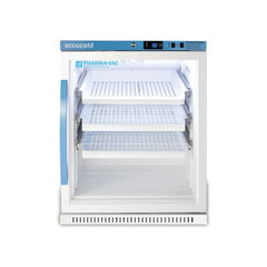 market leb Vaccine Refrigerator, 6 Cu Ft • ADA Height • With Drawers • Clear Front • 23.5"W x 24.5"D x 32.5"H each  ML110667