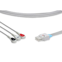 marketlab Essential Reusable ECG Leadwires Spacelabs, 3 Lead Snap  1 / each