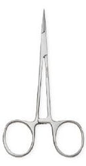 Mosquito Forceps Centurion® Halsted 5 Inch Length Floor / Office Grade Stainless Steel Sterile Locking Finger Ring Handle Curved Delicate, Serrated Tips CASE OF 20 MK-1112219
