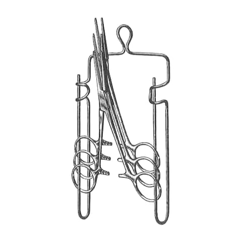 marketlab Stainless Steel Saunders Spring Wire Instrument Sterilizing Rack 1 / each