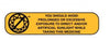 Pre-Printed Label Apothecary Products® Auxiliary Label Yellow Paper You Should Avoid Prolonged Or Excessive Exposure To Direct And/Or Artificial Sunlight While Taking This Medication Black Safety and Instructional 3/8 X 1-9/16 Inch MK-1117082