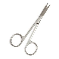 Iris Scissors Centurion® Lil' Tips® 4-1/2 Inch Length Floor / Office Grade Stainless Steel Sterile Finger Ring Handle Straight Sharp Tip / Sharp Tip CASE OF 20 MK-1117515