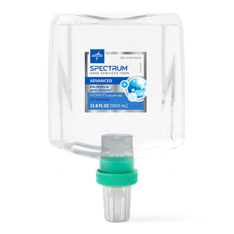 Hand Sanitizer Spectrum Advanced 1,000 mL Ethyl Alcohol Foaming Dispenser Refill Bottle  (4/CS) MK-1121806