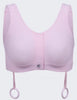 Post-Surgical Bra Elizabeth Pink Surgical Bra® 42 to 45 Inch Chest 3X-Large Pink Front Hook and Loop Closure Drain Holders  MK-1127670