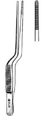 Nasal Forceps Econo™ Jansen 6-1/2 Inch Length Floor / Office Grade Pakistani Stainless Steel NonSterile NonLocking Thumb Handle Straight Blunt Serrated Tips BOX OF 12 MK-1129321