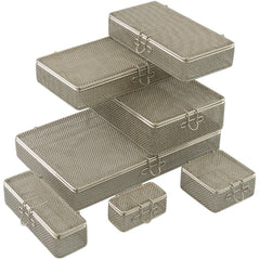 Sterilization Basket 2 X 5-1/2 X 8-3/4 Inch  FINE MESH W/LOCKING CLIP 8.75"X5.5"X2" MK-1129906