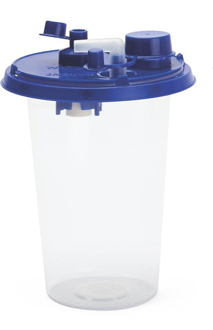 Suction Canister Liner Medline 1000 mL Sealing Lid  SEMI-RIGID SUCTION CANISTER 1000CC (100/CS) MK-1142126