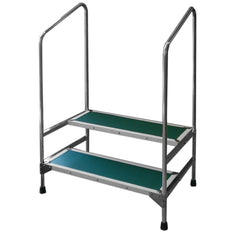 MARKET LEB Double Step Stool with 41"H Hand Rails EACH ML11490