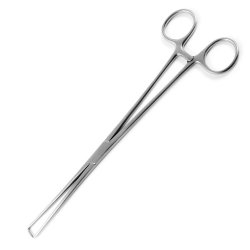 Tenaculum Forceps Econo™ Schroeder 10-1/4 Inch Length Floor / Office Grade Pakistani Stainless Steel NonSterile Locking Finger Ring Handle Straight 1 X 1 Prongs BOX OF 12 MK-1158355