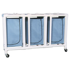 MARKET LEB Regular Capacity Triple PVC Hamper Carts EACH  ML11601
