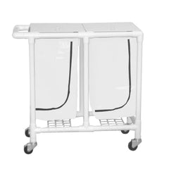 market leb Regular Capacity Double PVC Hamper Carts each ML12092