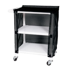 MARKET LEB 2-Shelf Linen Cart with Mesh or Vinyl Cover EACH ML12451