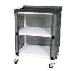 MARKET LEB 2-Shelf Linen Cart with Mesh or Vinyl Cover EACH ML12451