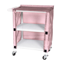 MARKET LEB 2-Shelf Linen Cart with Mesh or Vinyl Cover EACH ML12451