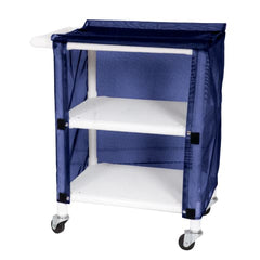 MARKET LEB 2-Shelf Linen Cart with Mesh or Vinyl Cover EACH ML12451