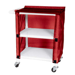 MARKET LEB 2-Shelf Linen Cart with Mesh or Vinyl Cover EACH ML12451
