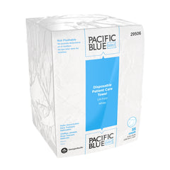 Washcloth Pacific Blue Select® 10 X 13 Inch White Disposable WIPER, PT CARE GP PRO PACIFIC WHT DISP 1/4" (55/PK 24PK/CS) MK-1173700