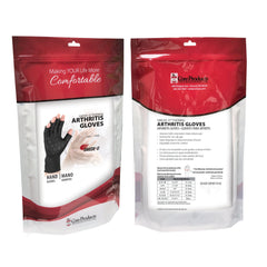 Arthritis Glove Swede-O® Thermal Arthritic Open Finger X-Large Over-the-Wrist Length Hand Specific Pair  THERMAL BLK XLG (12PR/CS) MK-1177222